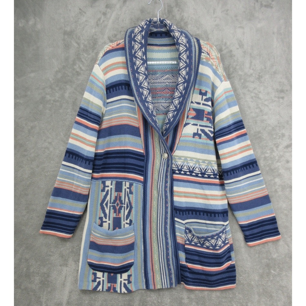 Coldwater Creek Sweater Womens Size 2X Southwestern Aztec Santa Fe Cardigan Boho